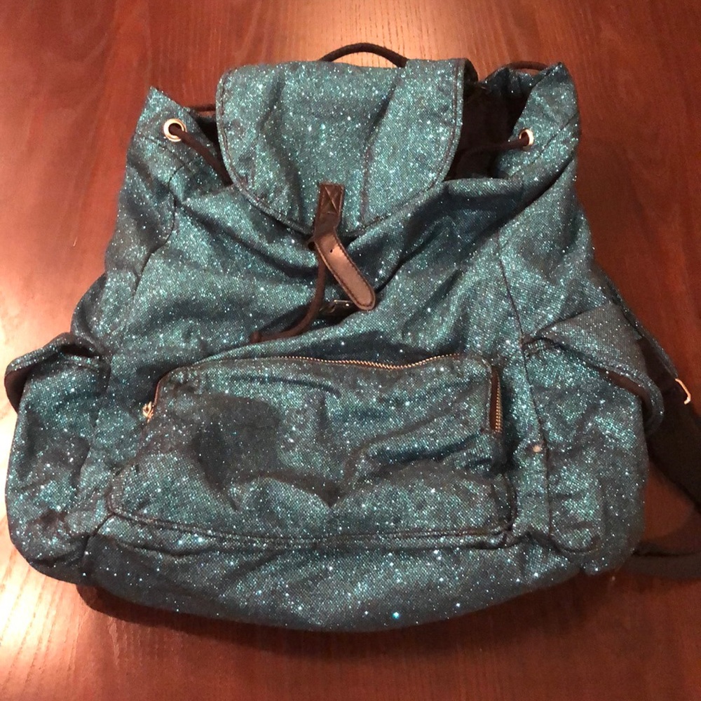 Super cute Teal iridescent/sparkly backpack